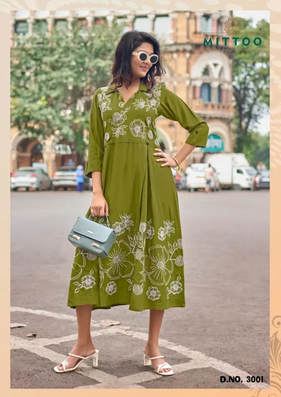Latest Mittoo Angoori Rayon With Thread Worked Casual Wear Top Collection Wholesale 2026