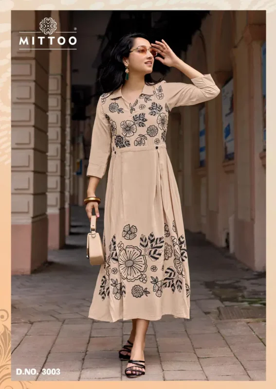 Latest Mittoo Angoori Rayon With Thread Worked Casual Wear Top Collection Wholesale 2026