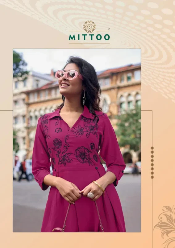 Latest Mittoo Angoori Rayon With Thread Worked Casual Wear Top Collection Wholesale 2026