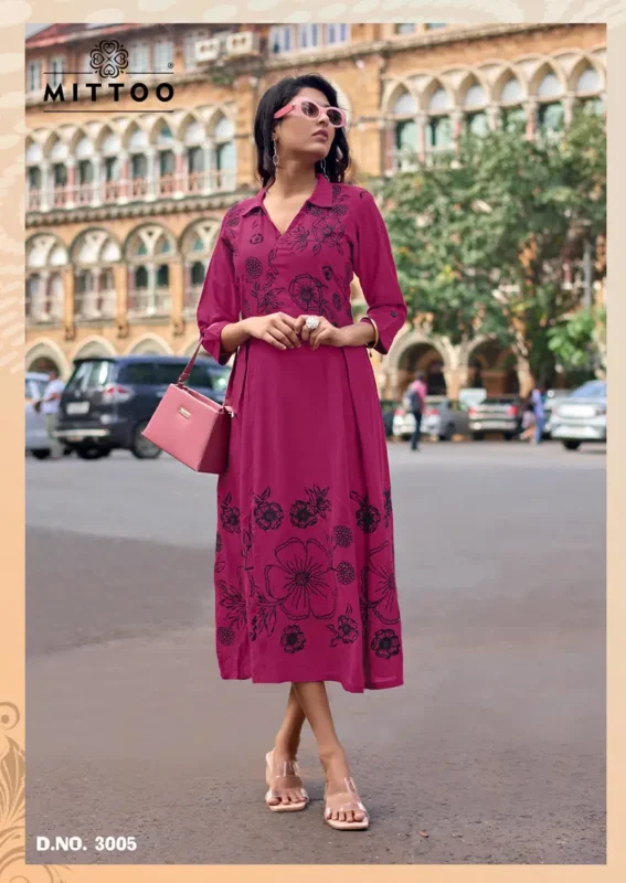 Latest Mittoo Angoori Rayon With Thread Worked Casual Wear Top Collection Wholesale 2026