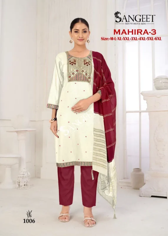 Launching Sangeet Mahira Vol 3 Viscose Rayon With Embroidery Sequence Work Kurti With Bottom Dupatta Wholesale 2026