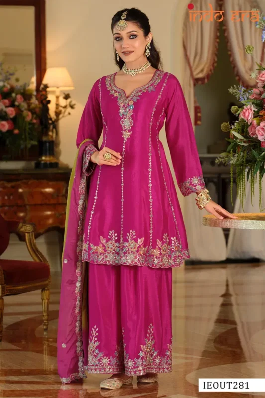 Buy Indo Era 2629 Silk Blend Embroidered Thread Worked Designer Salwar Kameez Wholesale 2026