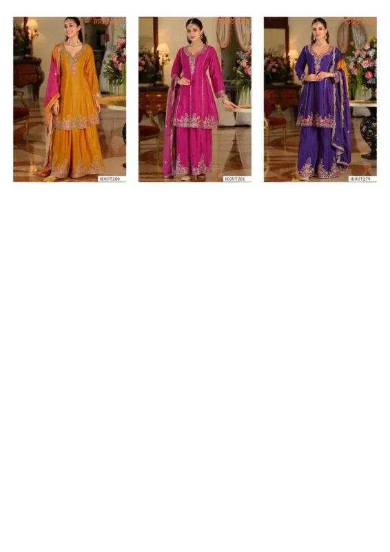 Buy Indo Era 2629 Silk Blend Embroidered Thread Worked Designer Salwar Kameez Wholesale 2026