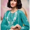 Ganga Ishvya 4565 Cotton Satin Hand Embroidery Dress Material Wholesale