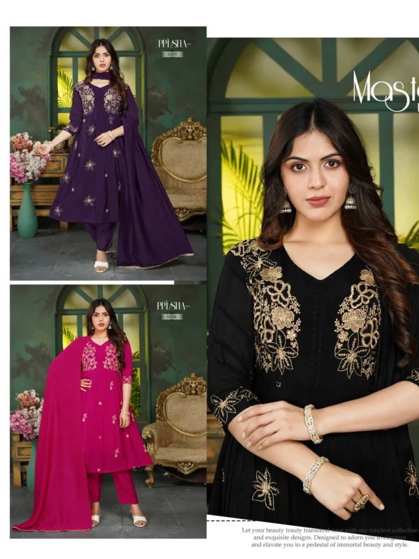 Stylish Dnp Prisha V2 Heavy Mul Chanderi Top Bottom With Dupatta Wholesale 2026