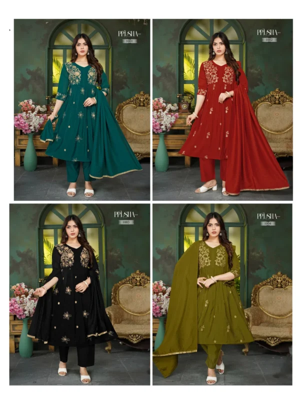 Stylish Dnp Prisha V2 Heavy Mul Chanderi Top Bottom With Dupatta Wholesale 2026