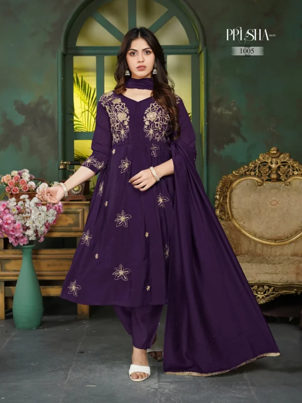 Stylish Dnp Prisha V2 Heavy Mul Chanderi Top Bottom With Dupatta Wholesale 2026