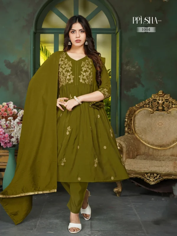 Stylish Dnp Prisha V2 Heavy Mul Chanderi Top Bottom With Dupatta Wholesale 2026