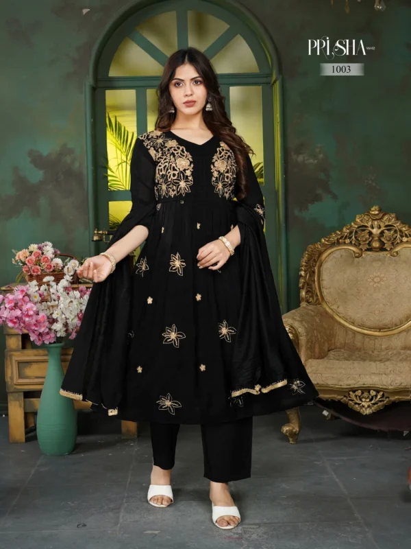 Stylish Dnp Prisha V2 Heavy Mul Chanderi Top Bottom With Dupatta Wholesale 2026