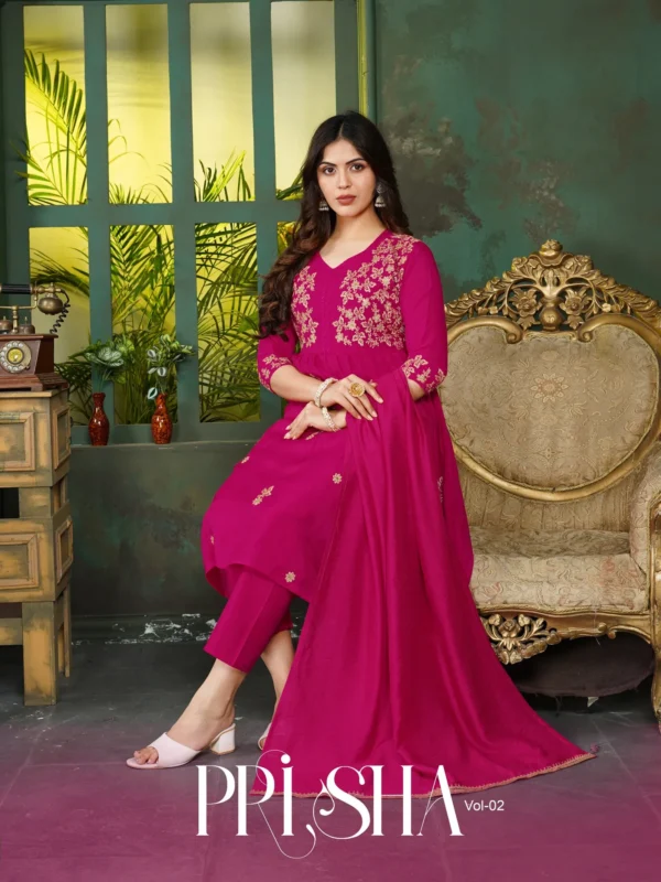 Stylish Dnp Prisha V2 Heavy Mul Chanderi Top Bottom With Dupatta Wholesale 2026