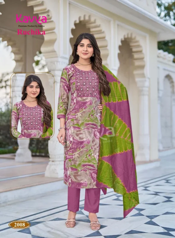 Launching Kavya Ruchika Vol 2 Straight Heavy Vatican Kurti with inner top With Bottom And Dupatta Wholesale 2026