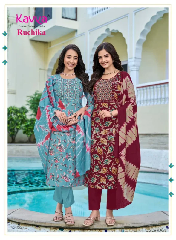 Launching Kavya Ruchika Vol 2 Straight Heavy Vatican Kurti with inner top With Bottom And Dupatta Wholesale 2026