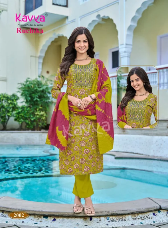 Launching Kavya Ruchika Vol 2 Straight Heavy Vatican Kurti with inner top With Bottom And Dupatta Wholesale 2026