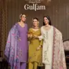 Belliza Gulfam Modal Muslin Heavy Embroidered Dress Materials Wholesale