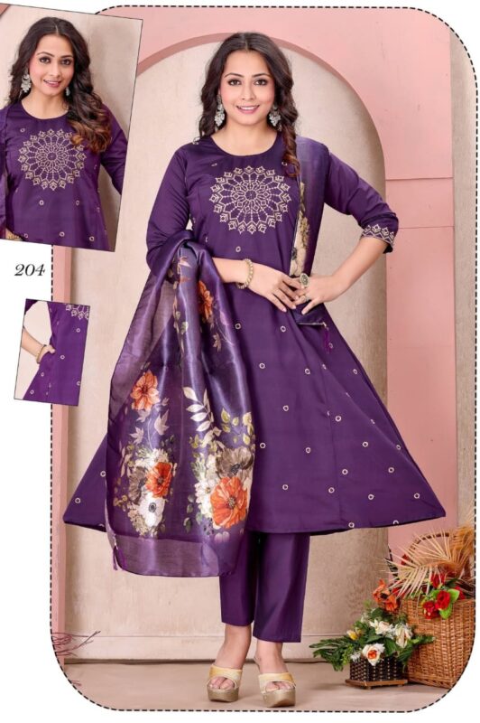 Launching Dnp Zarna Roman Top With Bottom And Dupatta Set Wholesale 2026