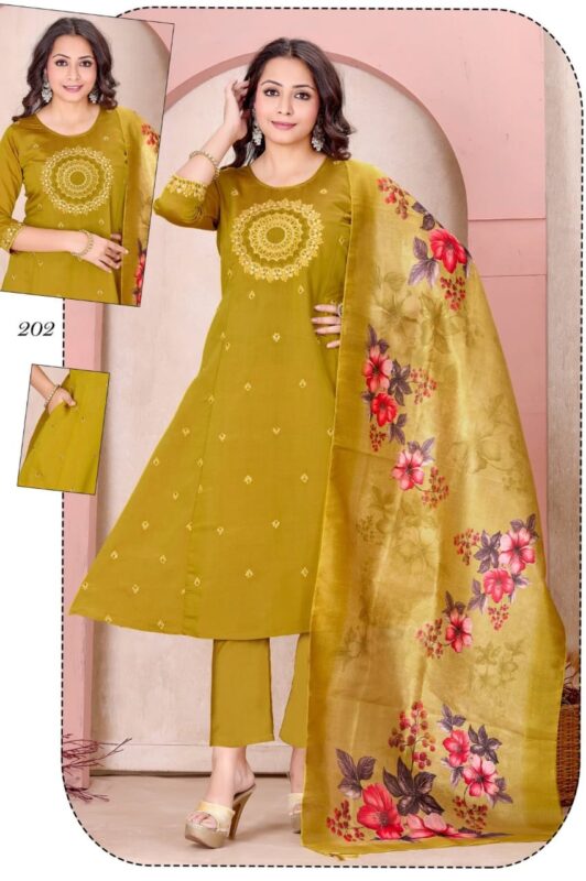 Launching Dnp Zarna Roman Top With Bottom And Dupatta Set Wholesale 2026