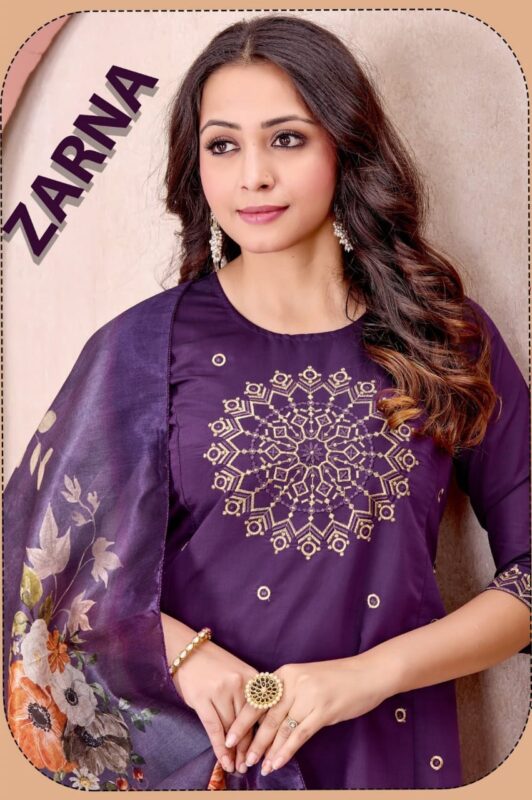 Launching Dnp Zarna Roman Top With Bottom And Dupatta Set Wholesale 2026