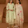 Ibiza Exclusive Linen Jacquard Digital Prints With Handworked Salwar Kameez Wholesale