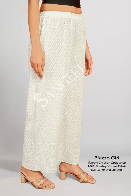 Latest Sangeet Plazzo Girl Rayon Chicken Sequence Plazzo Pant Collection Wholesale 2026