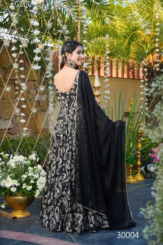 Latest Lucaya Vol 30 Air Tex Chinon With Digital Printed Flared Gown Collection Wholesale 2026