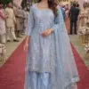 Mrudangi Bhumi Premium Net With Jardoshi Embroidered Kurti Plazzo And Dupatta Wholesale