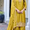 Bilqis B 266 A To D Readymade Chinon Embroidered Pakistani Salwar Kameez Wholesale