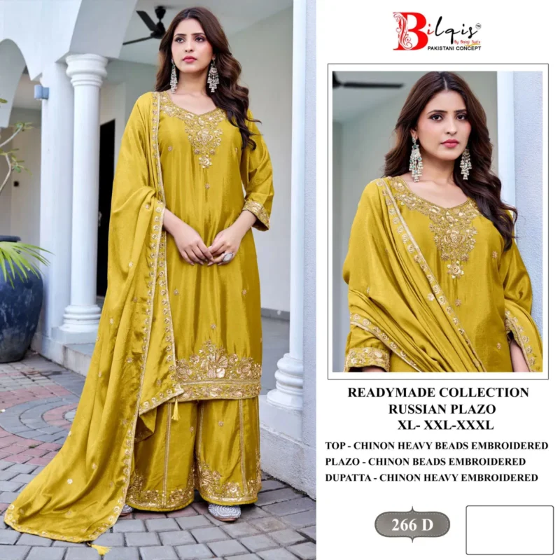 Latest Bilqis B 266 A To D Readymade Chinon Embroidered Pakistani Salwar Kameez Wholesale 2026