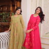 Lekha KA 1238 Mal Chanderi Embroidery Kurti With Pant Wholesale