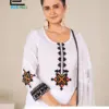 Blue Hills Facolos Rayon Embroidery Worked Kurti With Bottom Dupatta Wholesale