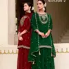 Rangoon Manjari Vol 02 Chiffon With Fancy Code Worked Kurti Plazzo And Dupatta Wholesale