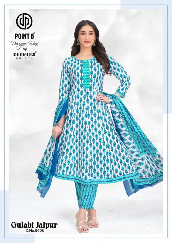 Launching Deeptex Gulabi Jaipur Vol 5 Readymade Anarkali Style Kurti Pant With Dupatta Wholesale 2026