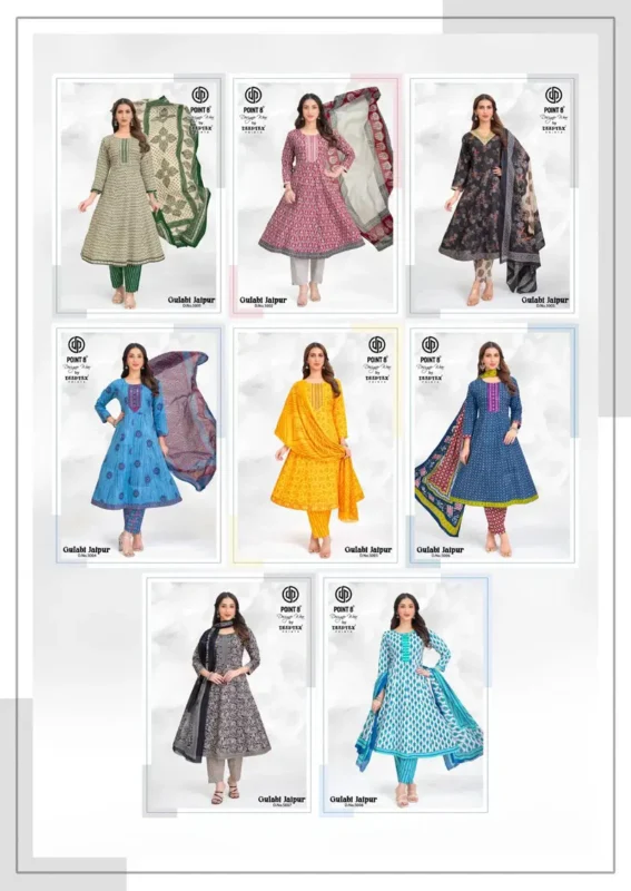 Launching Deeptex Gulabi Jaipur Vol 5 Readymade Anarkali Style Kurti Pant With Dupatta Wholesale 2026