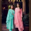 Rangoon Sefali Viscose With Fancy Worked Kurti With Bottom Dupatta Wholesale