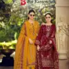 Romani Bin Kareem Vol 03 Cotton Digital Printed With Embroidered Dress Material Wholesale