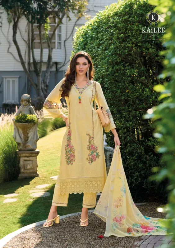 Beautiful Kailee Suffy Vol 02 Cotton With Chikankari Worked Kurti WIth Bottom Dupatta Wholesale 2026