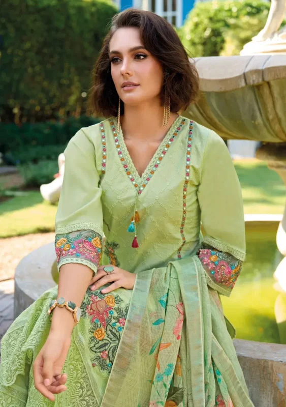 Beautiful Kailee Suffy Vol 02 Cotton With Chikankari Worked Kurti WIth Bottom Dupatta Wholesale 2026