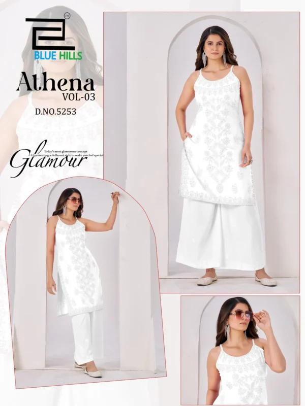 Launching Blue Hills Athena Vol 3 Rayon With Embroidery Work Kurti Collection Wholesale 2026