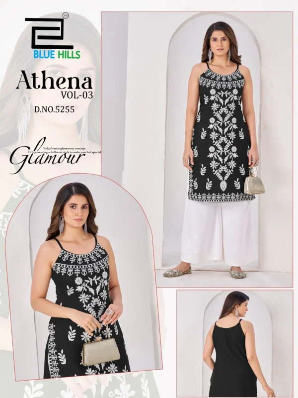 Launching Blue Hills Athena Vol 3 Rayon With Embroidery Work Kurti Collection Wholesale 2026