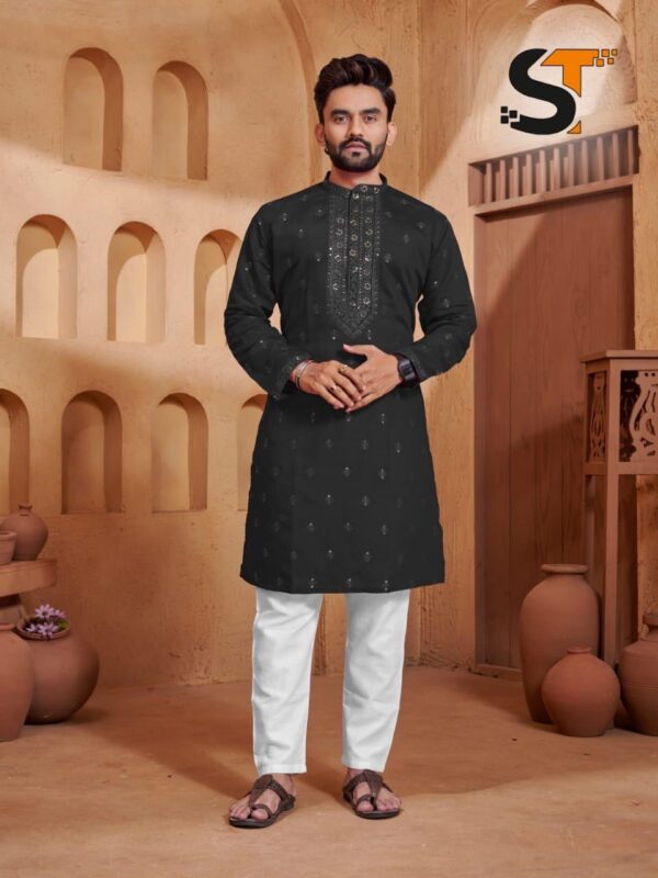Beautiful Lekha Sal 12 Silk With Intricate Work Mens Kurta Pajama Wholesale 2026