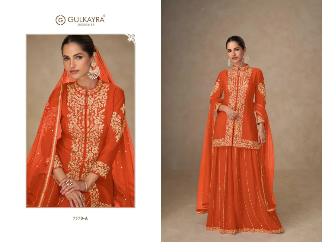 Launching Gulkayra Shahnaz Real Chinon Embroidered Designer Salwar Kameez Collection Wholesale 2026