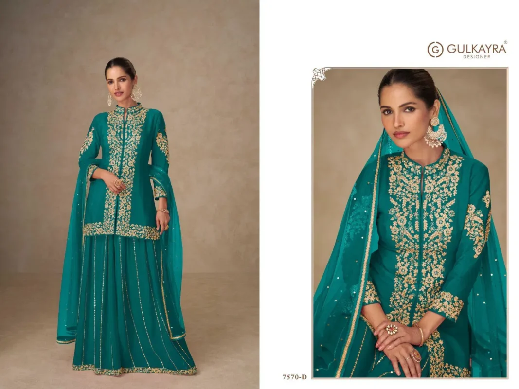 Launching Gulkayra Shahnaz Real Chinon Embroidered Designer Salwar Kameez Collection Wholesale 2026