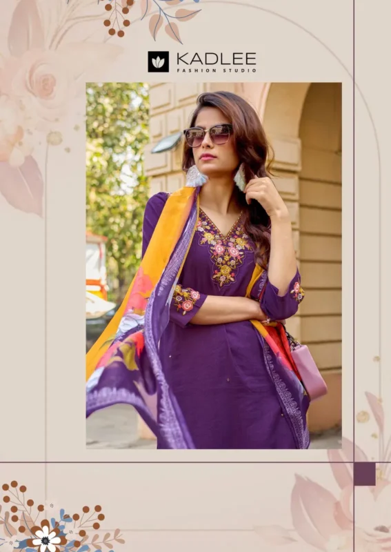 Launching Kadlee Vaari Viscose Weaving With Handworked Kurti With Bottom Dupatta Wholesale 2026