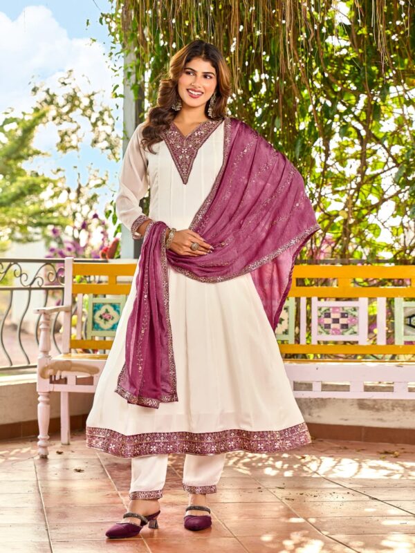 Latest Aanchi Aanya Rangoli Crush Embroidered Kurti With Bottom Dupatta Wholesale 2026