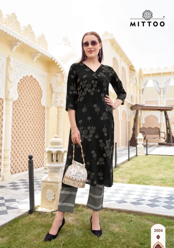 Launching Mittoo Floral Style Cotton Flex Printed Kurti With Pant Collection Wholesale 2026