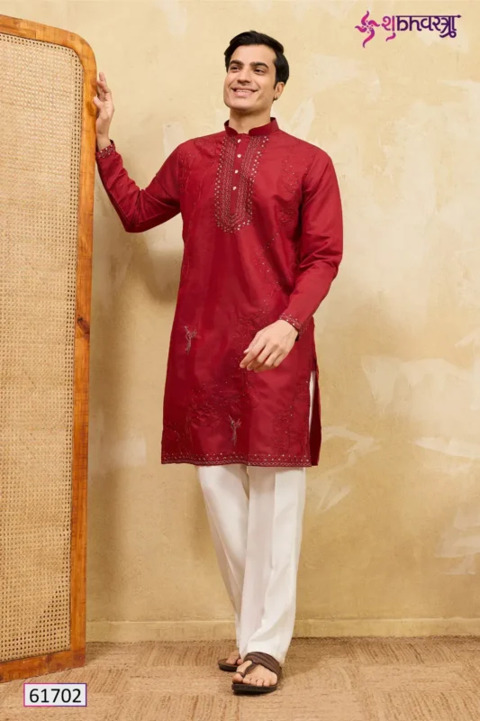 Launching Shubhvastra Prestige Viscose Silk Mens Kurta Collection Wholesale 2026