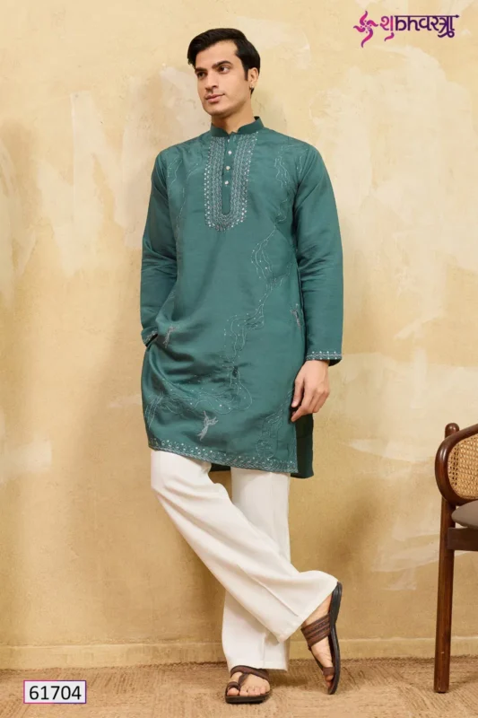 Launching Shubhvastra Prestige Viscose Silk Mens Kurta Collection Wholesale 2026
