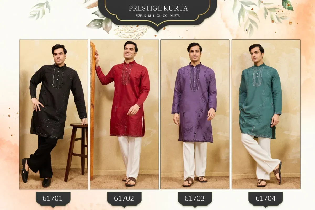 Launching Shubhvastra Prestige Viscose Silk Mens Kurta Collection Wholesale 2026