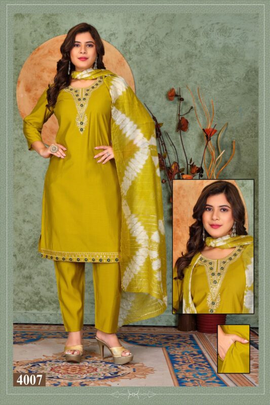 Launching Dnp Noor Vol 3 Roman Silk Kurti Pent With Dupatta Wholesale 2026