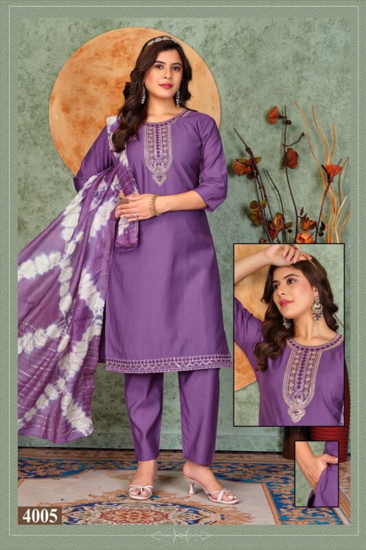 Launching Dnp Noor Vol 3 Roman Silk Kurti Pent With Dupatta Wholesale 2026