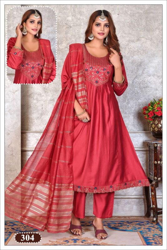 Buy Dnp Paavi Gadwal Silk Kurti Bottom With Dupatta Wholesale 2026